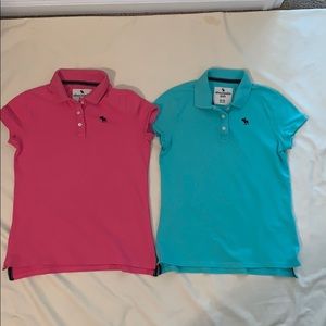 Lot-2 Girl’s Abercrombie PoloShirts Size 13/14 L